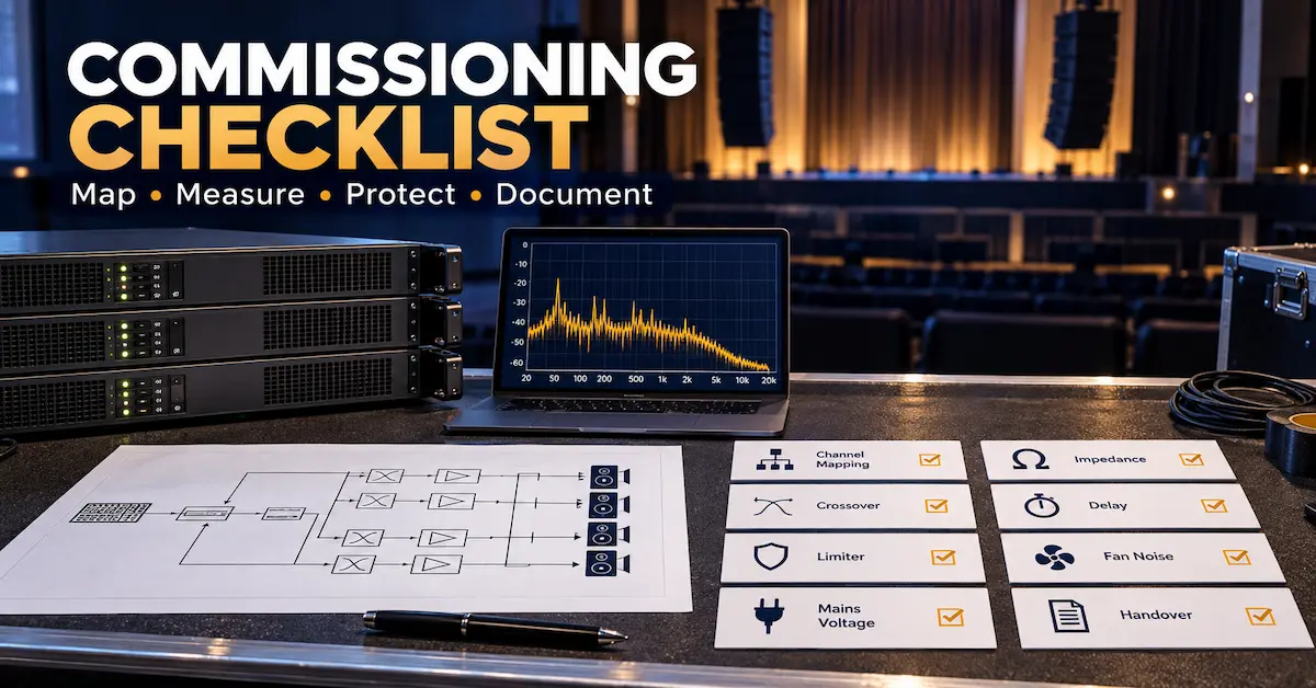 Theater amplifier commissioning checklist guide