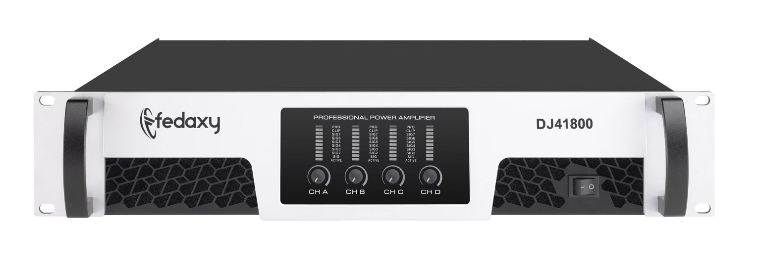 DJ41800 2U 4 Channel 4x1800W Class TD Power Amplifier