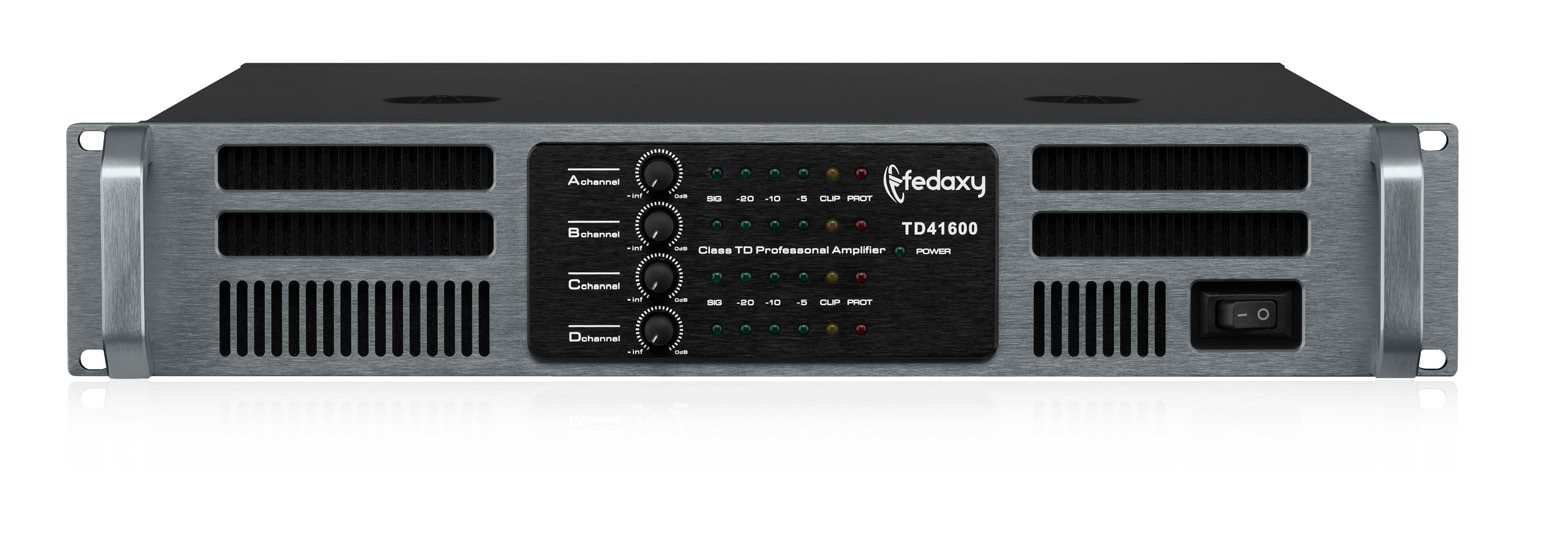 TD41600 2U 4 Channel 4x1600W Class TD Power Amplifier