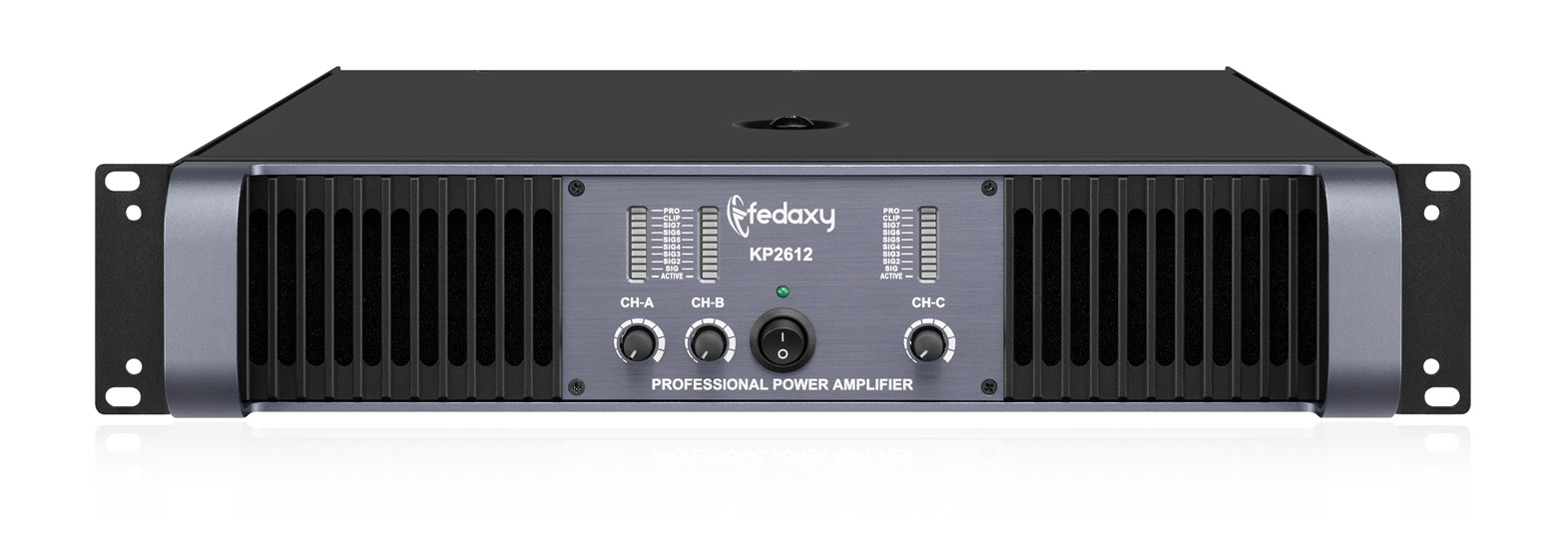 KP2612 3 Channel 2x600+1200W Class H Power Amplifier