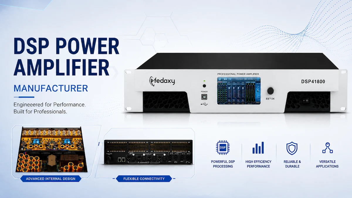 DSP Power Amplifier Manufacturer: How to Choose the Right Audio Solution Partner