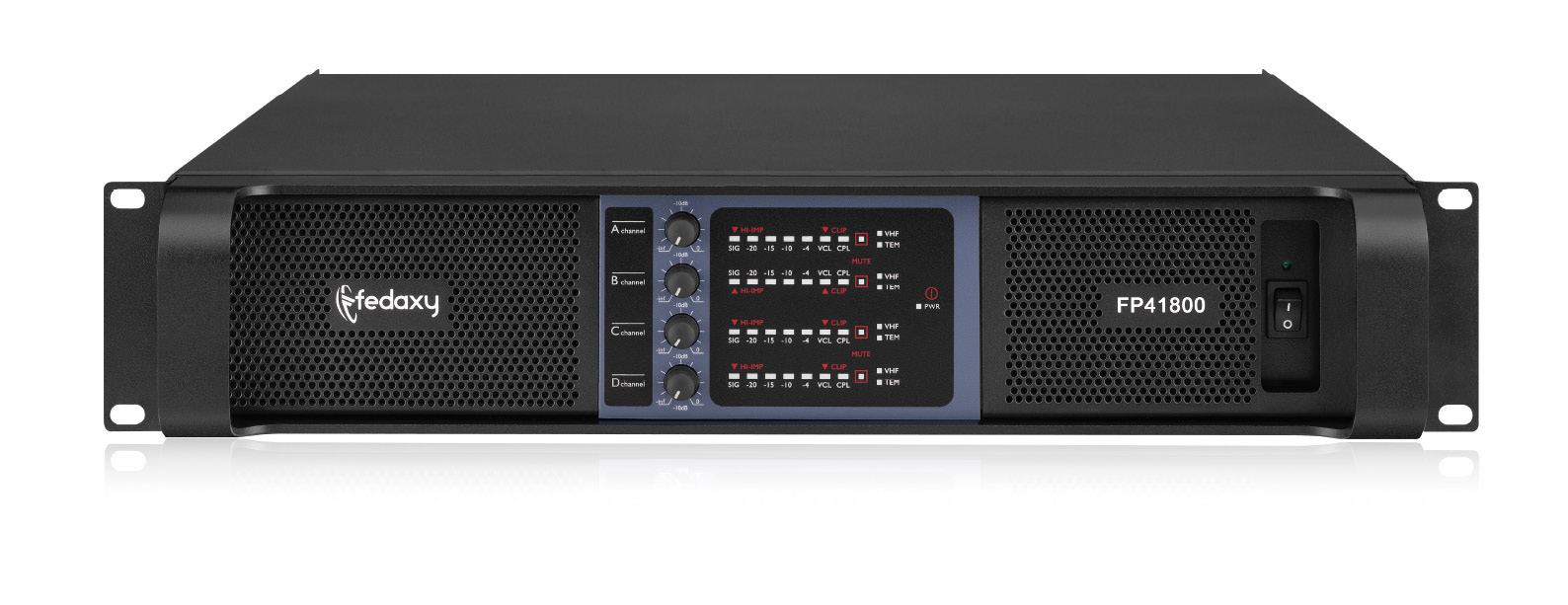 FP41800 2U 4 Channel 4x1800W Class TD Power Amplifier