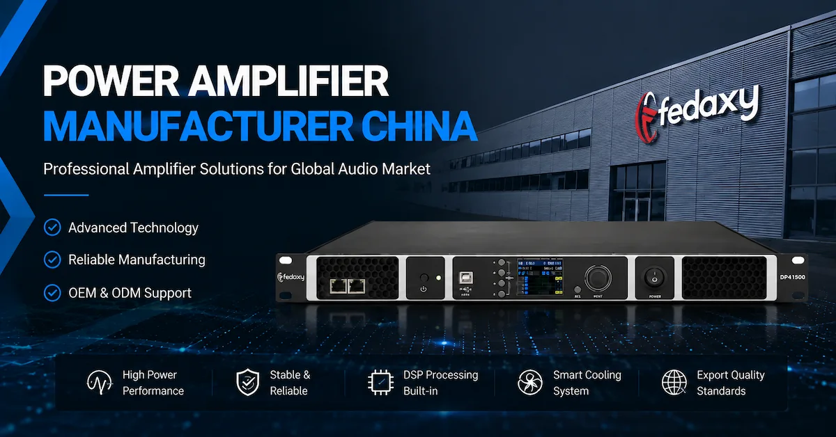 How to Choose a Reliable Power Amplifier Manufacturer in China